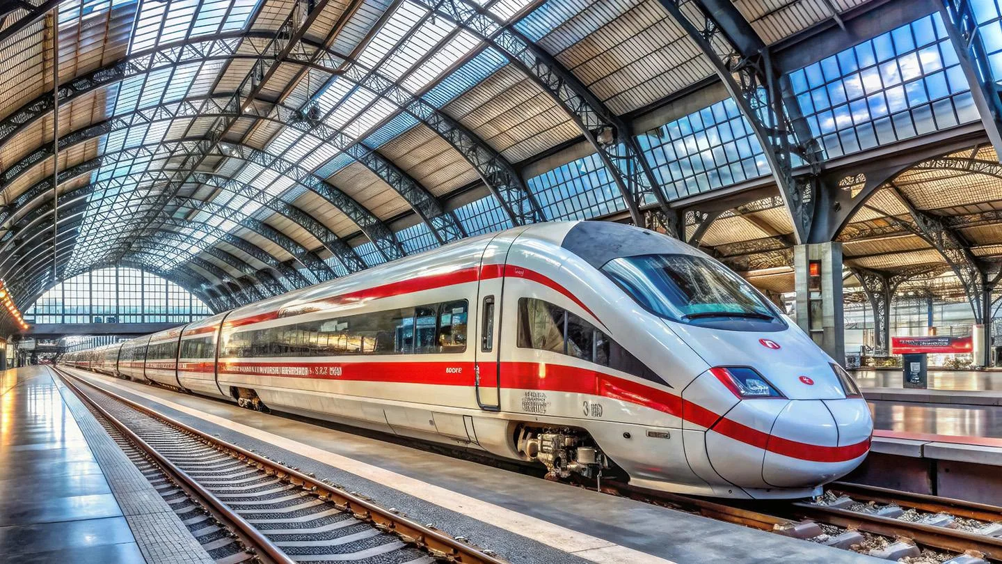 ICE in einem Bahnhof