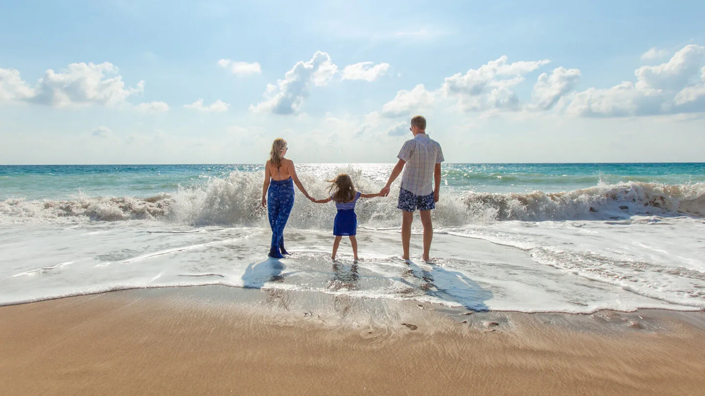 Familie am Meer